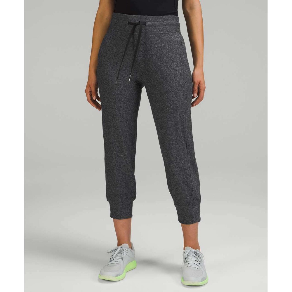 Lululemon Scuba High-Rise Jogger Pant Size 8 Heathered Raceway Grey Black W6BYMS